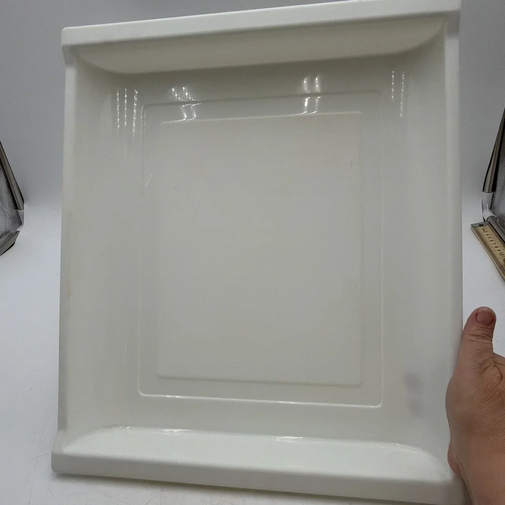 New Vintage Rubbermaid Kitchen Sink Dish Drying Rack Drainer Tray White 215G